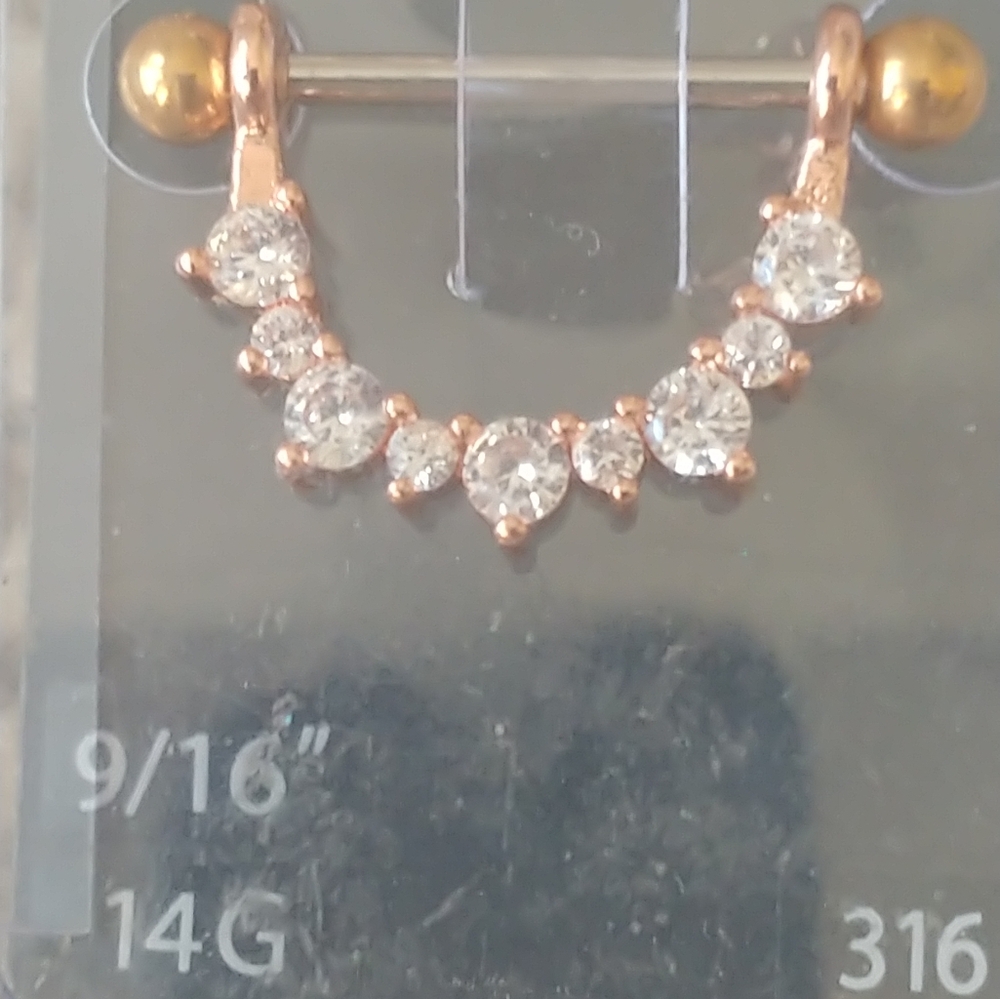 Rose Gold & Rhinestone - Picture 2 of 4